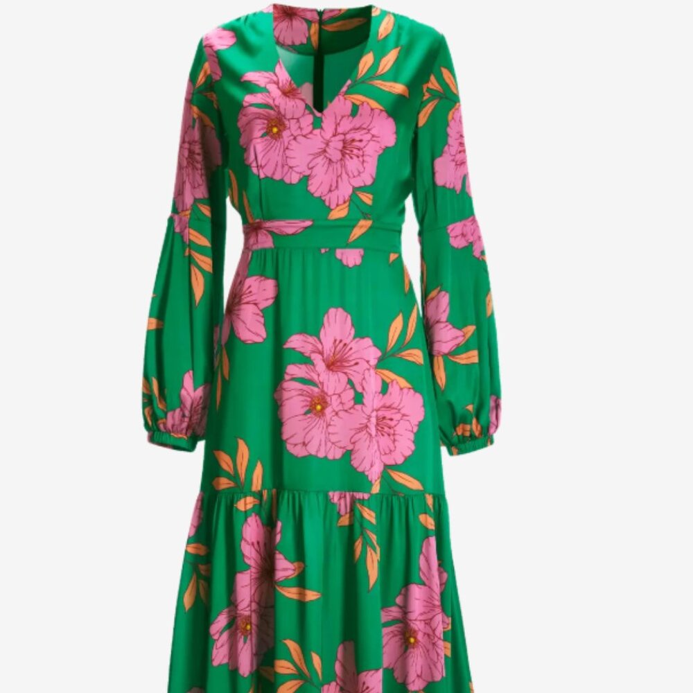 Boston Proper Floral Maxi